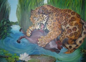 Voir le détail de cette oeuvre: Jaguar devorant un pecari